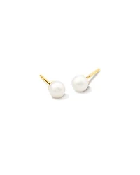 Michelle Pearl 14k Yellow Gold Stud Earrings in Freshwater Cultured Pearl