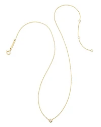Michelle 14k Yellow Gold Pendant Necklace in White Diamond