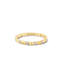 0.11 ct Tyler 14k Yellow Gold Band Ring White Diamond