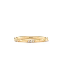 0.19 ct Posey 14k Yellow Gold Band Ring White Diamonds