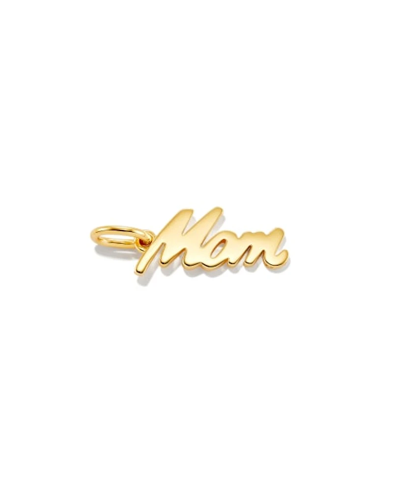 Mom Charm in Sterling Silver