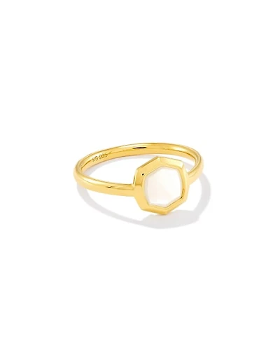 Davis Small Stone Band Ring