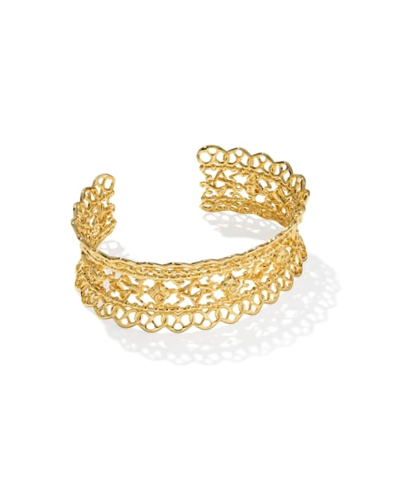 Krista Lace Gold Cuff Bracelet
