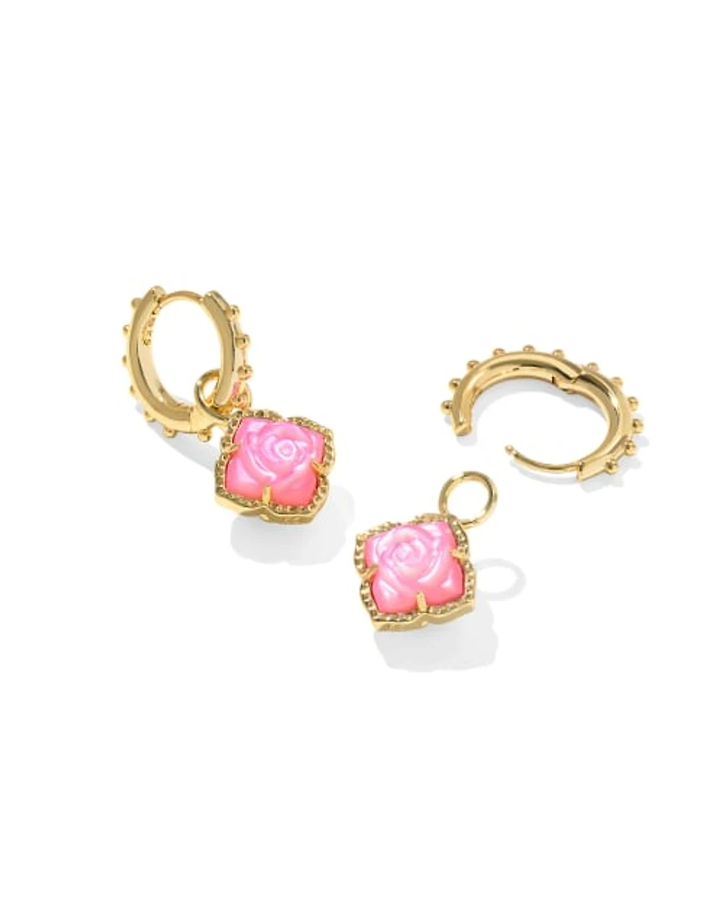 Mallory Rose Gold Huggie Earrings