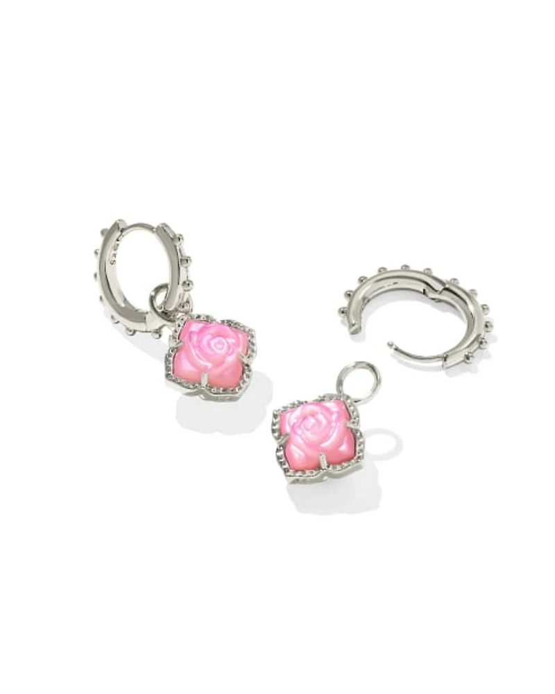Mallory Rose Silver Huggie Earrings