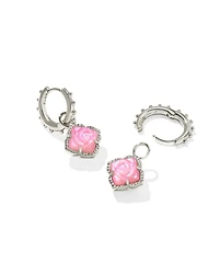 Mallory Rose Silver Huggie Earrings