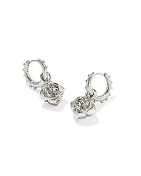 Mallory Rose Silver Huggie Earrings