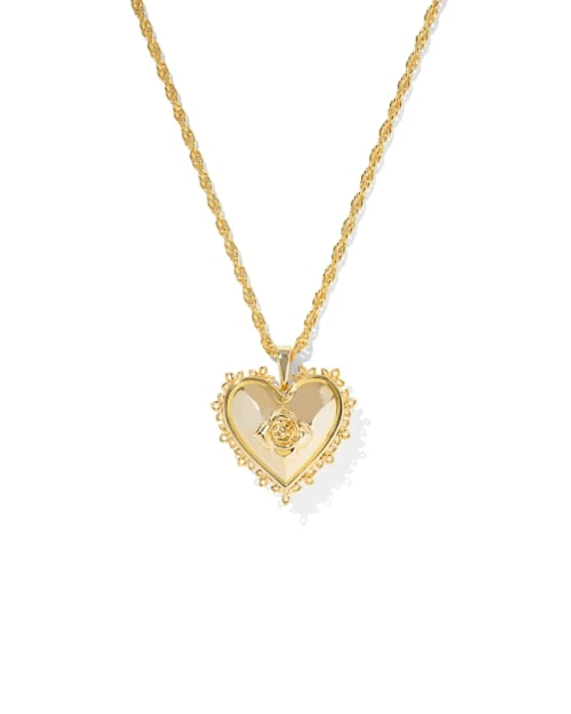 Mallory Rose Gold Locket Short Pendant Necklace