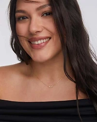 Mom Sparkle Sterling Silver Short Pendant Necklace