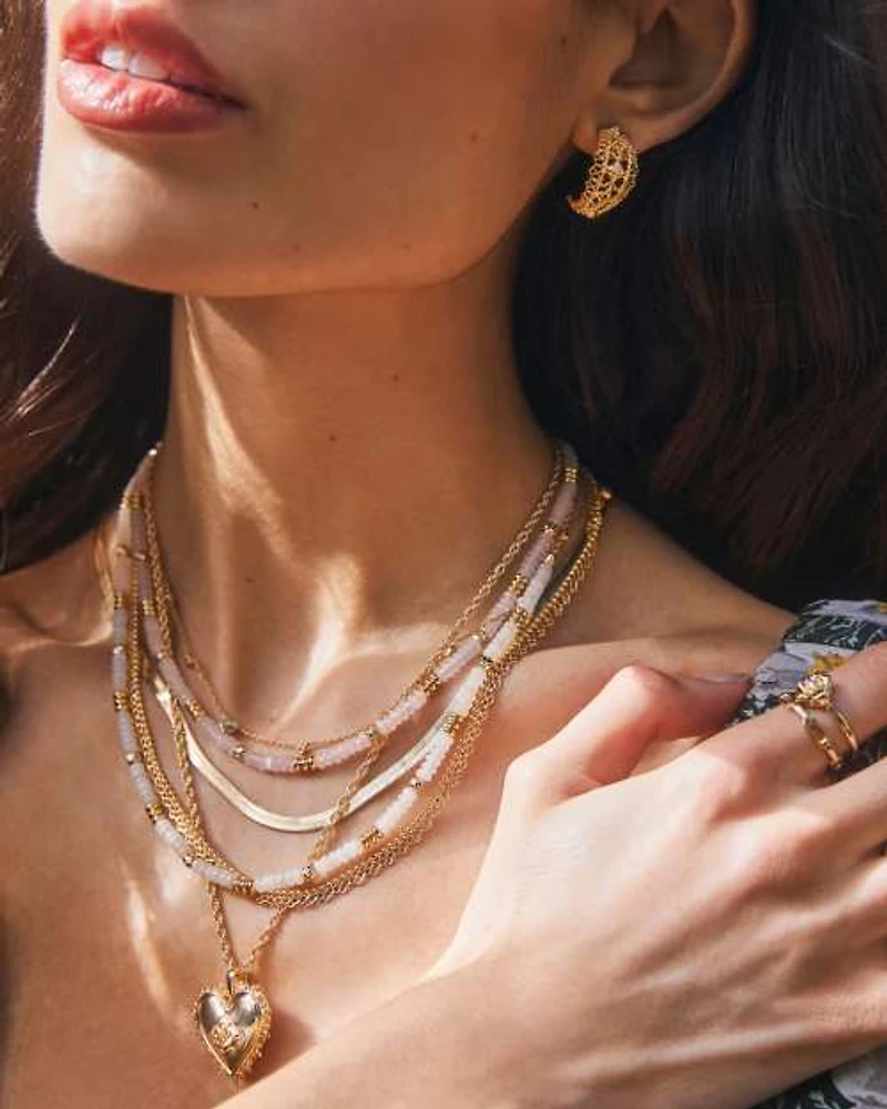 Deliah Gold Strand Necklace