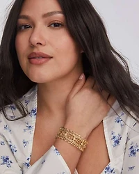 Krista Lace Gold Cuff Bracelet