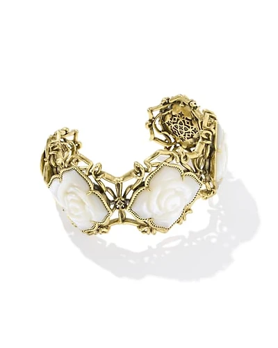 Mallory Rose Vintage Gold Statement Cuff Bracelet