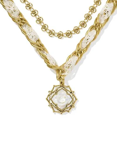 Mallory Rose Vintage Gold Statement Necklace