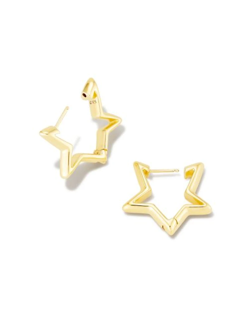 Star Huggie Earrings