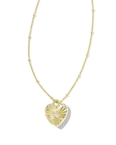 Meredith Sterling Silver Locket Necklace White Topaz