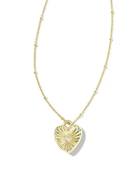Meredith Sterling Silver Locket Necklace White Topaz