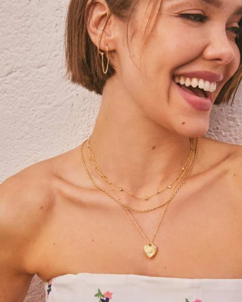 Bristol 18k Gold Vermeil Ear Cuff Set White Sapphire