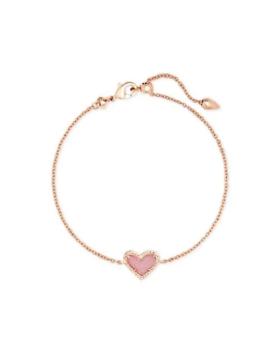 Ari Heart Rose Gold Chain Bracelet