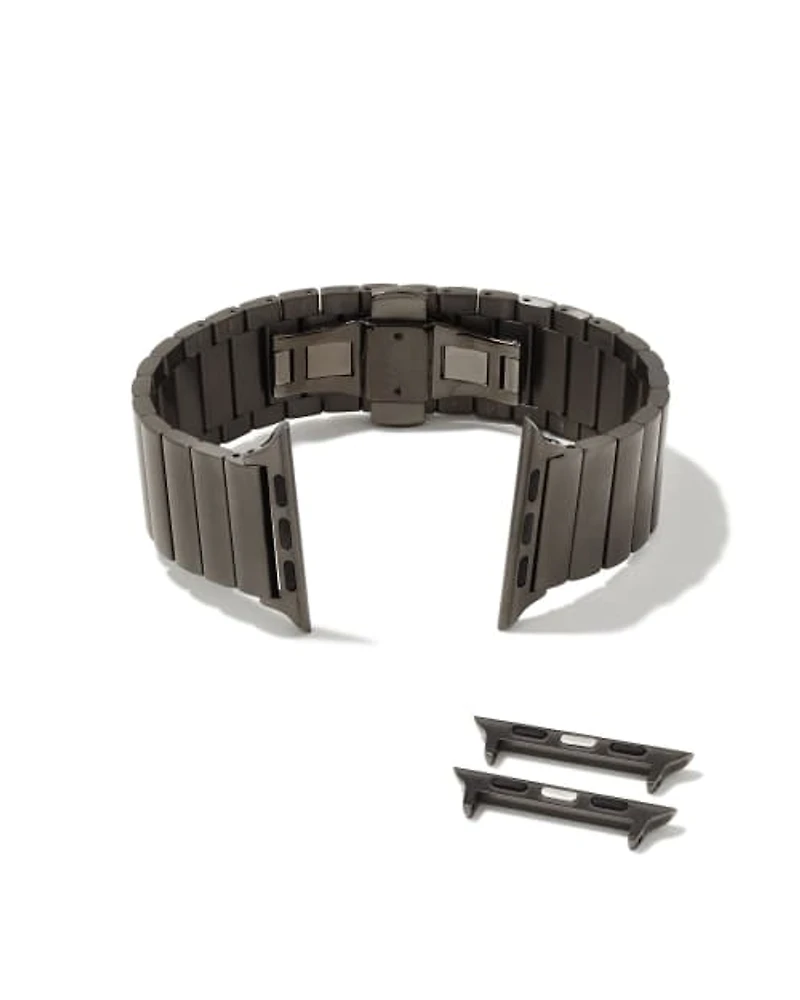 Hudson Watch Band Gunmetal Stainless Steel