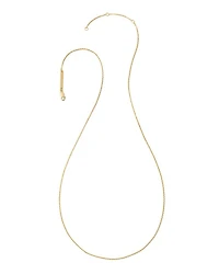 22 Inch Thin Chain Necklace 18k Gold Vermeil