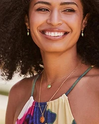 Sage 18k Gold Vermeil Drop Earrings Ivory Mother-of-Pearl