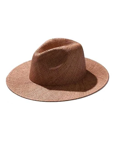 Brown Storm Straw Fedora Hat