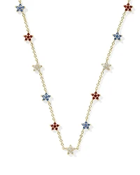 Sierra Star Silver Crystal Strand Necklace