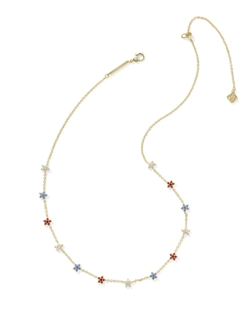Sierra Star Silver Crystal Strand Necklace