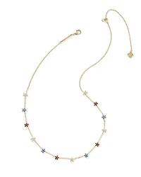 Sierra Star Silver Crystal Strand Necklace