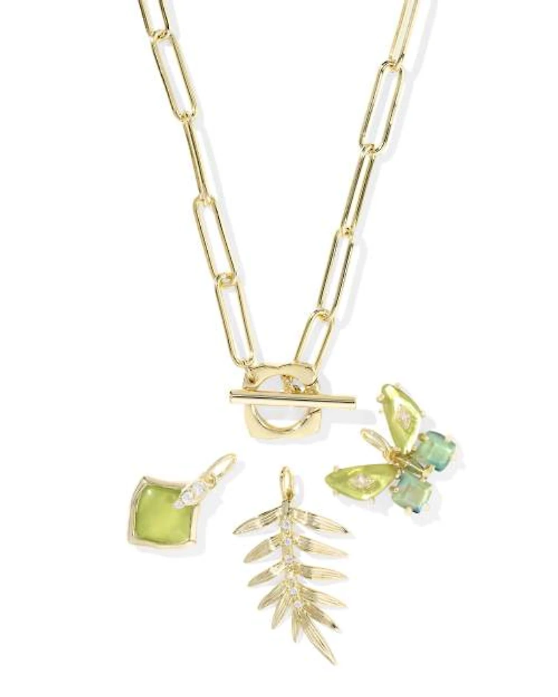 Bianca Butterfly Gold Charm Necklace