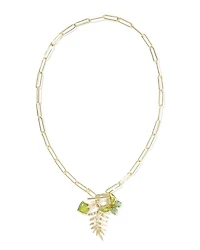 Bianca Butterfly Gold Charm Necklace