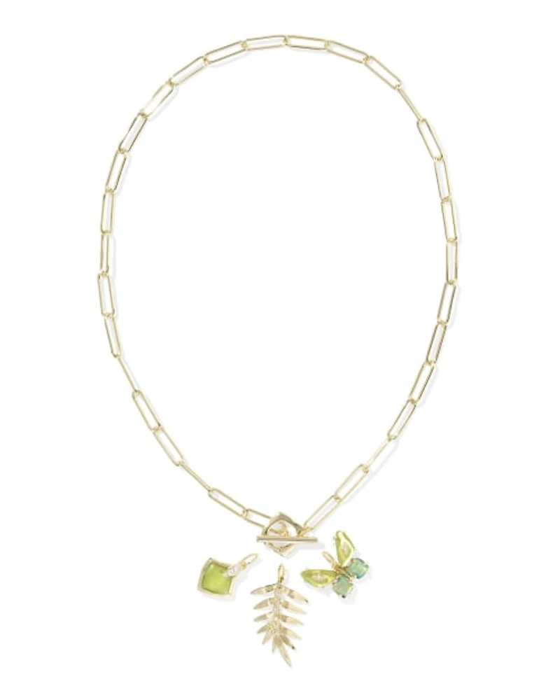 Bianca Butterfly Gold Charm Necklace
