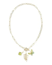 Bianca Butterfly Gold Charm Necklace