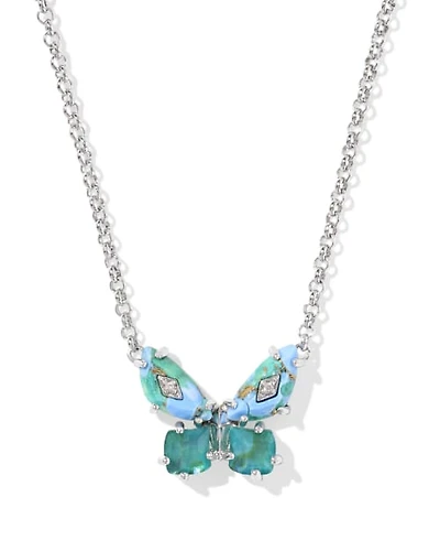 Bianca Butterfly Short Pendant Necklace