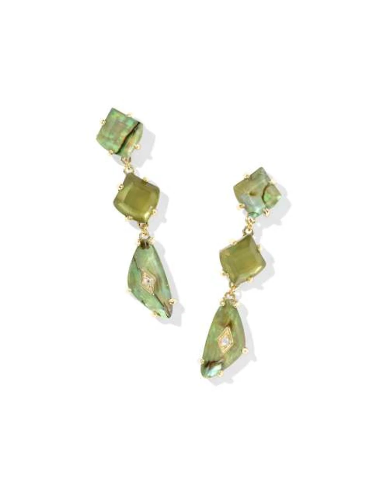 Bianca Gold Linear Earrings