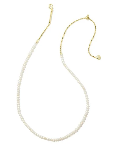 Lolo Gold Strand Necklace in Freshwater Cultured Pearl