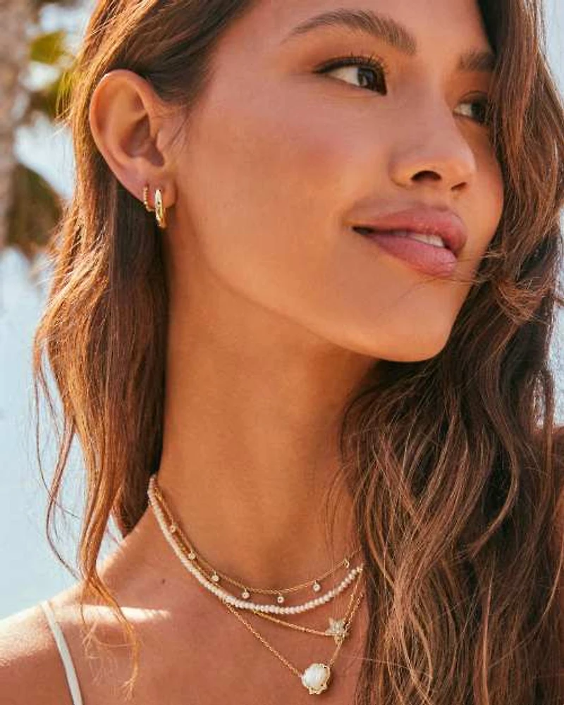 Lolo Gold Strand Necklace in Freshwater Cultured Pearl