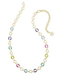 Kelsey Gold Chain Necklace Multi Mix