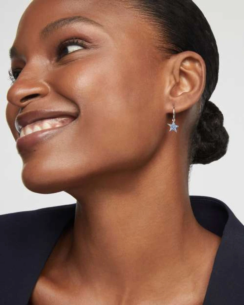 Star Huggie Earrings