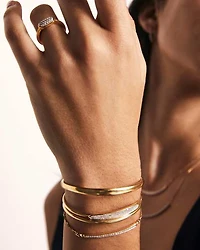 0.34 ct Marisa 14k White Gold Statement Cuff Bracelet Diamond