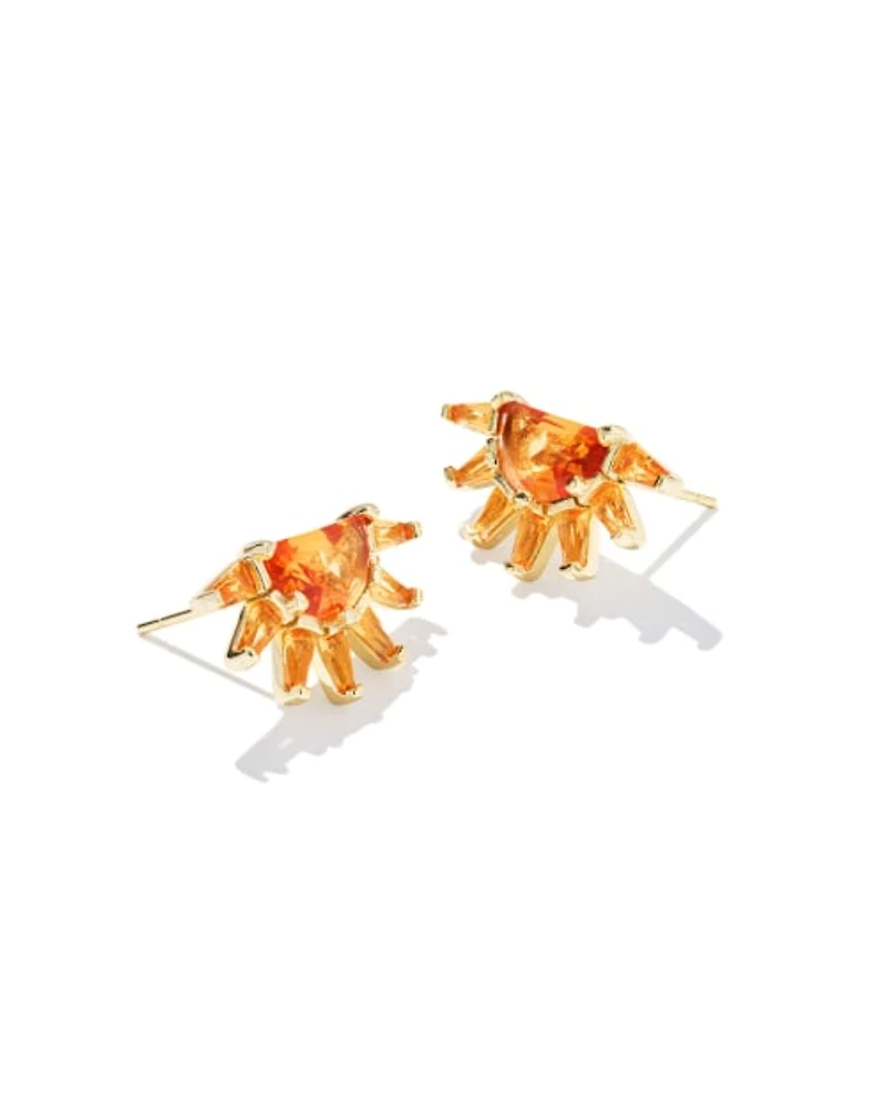 Samantha Sun Gold Stud Earrings