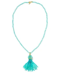 Sylvia Gold Large Long Pendant Necklace