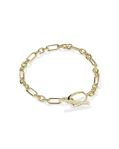 Sylvia Gold Metal Link and Chain Bracelet