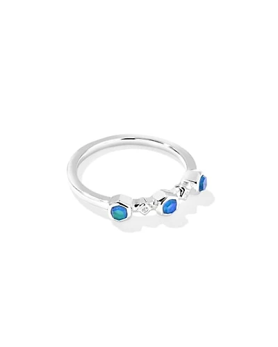 Davie Trio 18k Gold Vermeil Band Ring