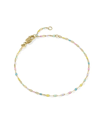 Multicolor Mirror 18k Gold Vermeil Chain Bracelet
