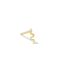 Mini Snake Single Stud Earring 18k Gold Vermeil
