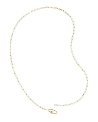 Stella Paperclip Pendant Necklace in 14k Yellow Gold