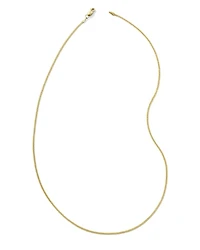 Thin Herringbone Chain Necklace in 14k Yellow Gold