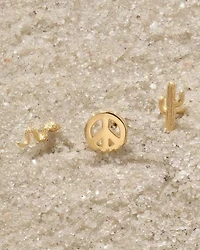Mini Snake Single Stud Earring 18k Gold Vermeil
