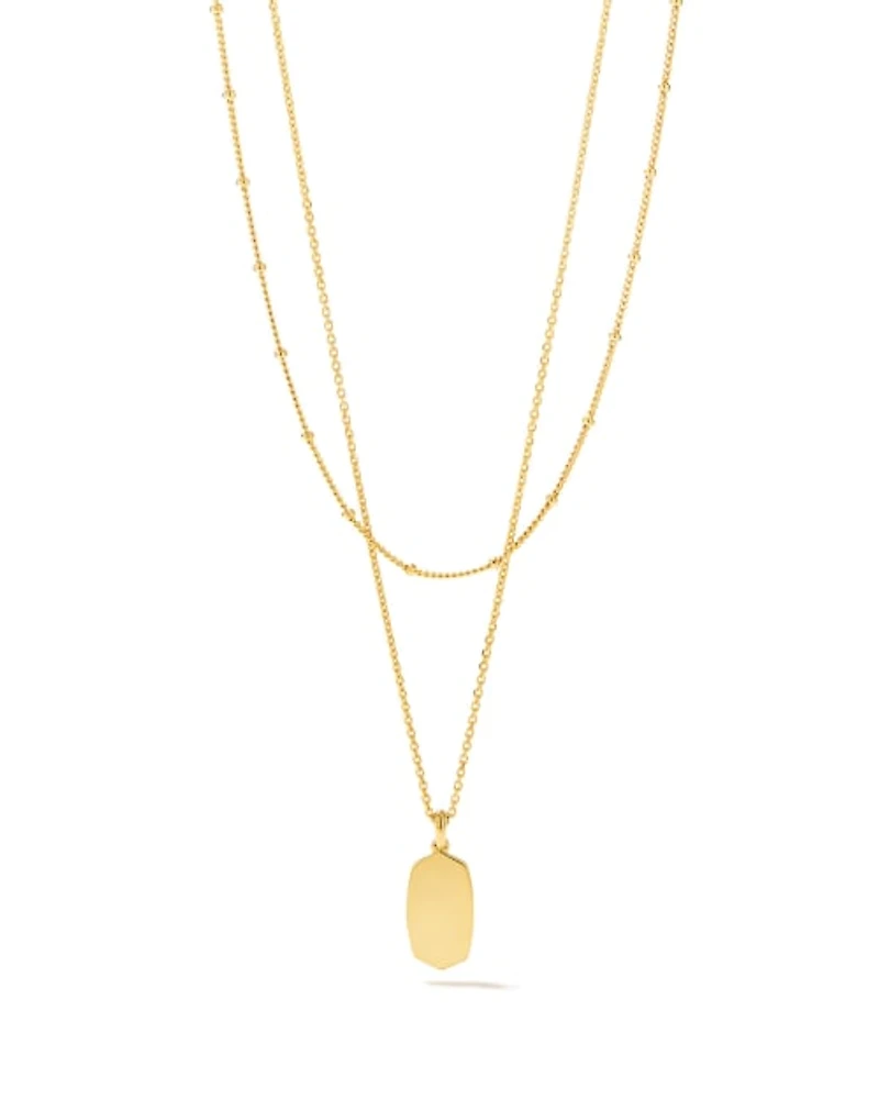 Elisa Charm Multi Strand Necklace Sterling Silver